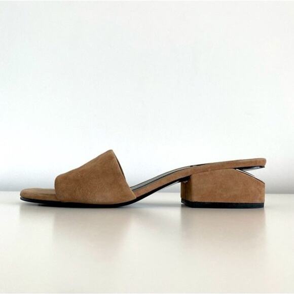Alexander Wang Lou Suede Slide Sandal in Camel Size EU 38.5 - Picture 4 of 15